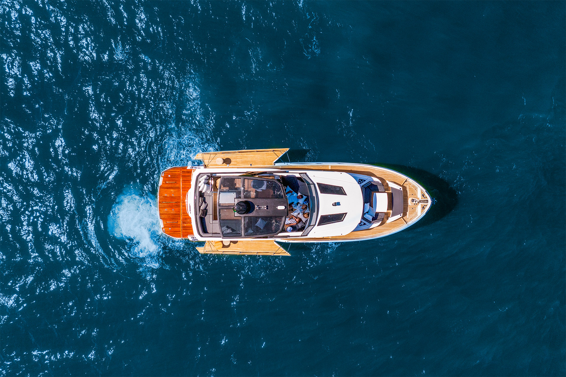 Okean 52 Motor Yacht with opening balconies